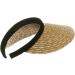 Natural Black Straw Clip Ons - One Size Khaki | Trendy Fashion Accessory - Buy Online on GoSupps.com