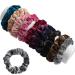 10 Pcs Hair Ties Velvet Scrunchies  KINGMAS Elastic Flannelette Hair Bands Scrunchy Hair Ropes Women Hair Accessories Set of 10 - Velvet Hair Ties