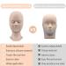 Fenshine Silicone Lash Mannequin Head with Replaced Eyelids - Soft Practice Head for Eyelash Extension Training (Skin Color) - Buy Online on GoSupps.com