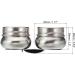 Stainless Steel Patikil Palette Cups - 3.5 x 1.8 Paint Pot Container with Lid and Clip for Oil Painting - Silver - Buy Online on GoSupps.com