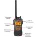 Cobra MR HH600FLTBTGPS Handheld Floating VHF Radio - 6W, GPS, Bluetooth, Submersible - Grey - Buy Online on GoSupps.com