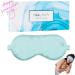 100% 22 Momme Mulberry Silk Sleep Mask - Adjustable Light Blocking Eye Mask for Women | Premium Silk for Side Sleepers | Perfect Gift - Silver Fern - Buy Online on GoSupps.com
