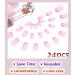 Sethexy Short Square French Press On Nails - 24PCS Pale Purple Acrylic Nails for Women & Girls | International Shipping - Buy Online on GoSupps.com