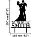 CARISPIBET Custom Wedding Cake Topper | Mr & Mrs with Personalised Surnames Cake Topper - Buy Online on GoSupps.com