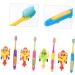 Minkissy Children's Suction Toothbrush Set - 4 Pack Fun Tooth Cleaning Toys for Kids - Best Children's Toothbrush for Effective Oral Care - Buy Online on GoSupps.com