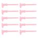 Eyebrow Measuring Ruler 150mm Eyebrow Shaping Stencil Ruler Smooth Surface Multipurpose for Beginner for Home (Pink)