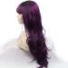 Natural Long Purple Cosplay Wavy Wig - 24" Premium Curly Costume Hair for Halloween & Everyday Use - Buy Online on GoSupps.com