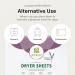 Grab Green Lavender Vanilla Dryer Sheets - 160 Compostable Sheets for Softness & Static Reduction - Plant & Mineral Based - Buy Online on GoSupps.com
