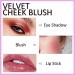 Erinde Matte Cream Blush for Cool Skin Colors - Lightweight Lip and Cheek Tint - Purple Blush 3 in 1 - Buy Online on GoSupps.com