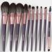 10pcs EDMIRE Makeup Brush Set with Face Foundation & Eye/Eyebrow Brushes + Makeup Bag - Ideal Anniversary, Birthday, or Valentine Gift for Women - Buy Online on GoSupps.com