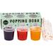 Popping Boba Bubble Tea Kit - 3 Flavor Gift Set with Passion Fruit, Blueberry, Cherry Boba Pearls - Makes 9 Servings | The TeaShed - Buy Online on GoSupps.com