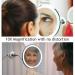 10X Magnifying LED Lighted Makeup Mirror with 360 Swivel Rotation - Glam Hobby Vanity Mirror for Bathroom with Flexible Gooseneck and Suction Cup - Buy Online on GoSupps.com