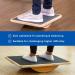 StrongTek Wooden Balance Board - Professional Rocker Board for Standing Desk, Core Strength, Stability - Anti-Slip Roller for Under Desk Use - Office Wobble Board Essential - Buy Online on GoSupps.com