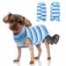 Vanansa Dog Recovery Suit Dog Surgical Suit after Surgery Breathable Dog Onsie Alternative E-Collar Abdominal Wound Protector Dog Medical Suit for Large Dogs Blue Stripe XL XL Blue Stripe