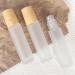 10ml Frosted Glass Roller Bottle with Wood Grain Cap - Essential Oils Roll-On with Stainless Steel Roller Ball - G10 Color - Buy Online on GoSupps.com