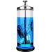 Disinfectant Jar Barber Sterilizer Jar Durable Glass Jar for Nail Tools and BarberShop Hair Stylist Tools Jar (50 Oz /1500ml) 50oz