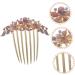 Gogogmee Opal Comb Styling Hair Clips Wedding Hair Accessories for Brides Floral Hair Clips Wedding Hair Clip Tooth Comb Hair Comb for Women Combs for Women Hair Styling Purple Alloy - Buy Online on GoSupps.com