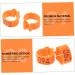 Happyyami 100 Pcs Pigeon Anklet Baby Clips Pigeon Deterrent Balcony Bird Tags Leg Traction Ring Quail Plastic 1.3X1.3CM Orange - Buy Online on GoSupps.com