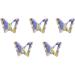FEIlei 5 Nail Art Charms Glass Nail Rhinestones Alloy Butterfly-Nail Crystals Diamonds - Buy Online on GoSupps.com