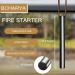BCHARYA Fire Starter Survival Tool Kit with Ferro Rod, Leather Lanyard & Multi-Tool Striker - Camping, Hiking, Emergency - Buy Online on GoSupps.com
