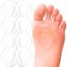 PrettSole 4 Pairs Clear Metatarsal Pads for Women  Ball of Foot Cushion  Gel Foot Pads for Ball of Foot  Forefoot Cushions Support Adhere to Shoes for Metatarsalgia  Morton's Neuroma Pain Relief