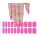 Pink Semi Cured Gel Nail Strips - 20Pcs French Manicure Stickers for Long Lasting Results - Buy Online on GoSupps.com