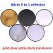 24inch 5-in-1 Portable Reflector for Studio & Outdoor Photography with Bag - Translucent, Silver, Gold, White, Black - Buy Online on GoSupps.com