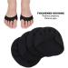 Forefoot Metatarsal Pads - 2 Pairs | Soft Elastic Heel Insoles for High Heel Shoes | Antistress Foot Patch - Black - Buy Online on GoSupps.com