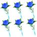 LIFKICH 6pcs Silk Roses Valentines Day Gift Romantic Candles Artificial Rose Never Withered Rose Red Home Decor Wishing Bottle Rose Gifts Eternal Rose Lamp Blue Gifts Led Blue Rose Blue 40X10X10cm - Buy Online on GoSupps.com