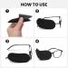 Ouligay 6Pcs Glasses Eye Patch Black Eye Patch for Glasses Non-Woven Fabric Reusable Eye Patches for Lazy Eye Amblyopia Strabismus - Buy Online on GoSupps.com