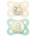 Buy MAM Original Night Pacifier (2-6 Months) - 2-Pack Silicone Phosphorescent Anatomical Design with Transport Box - Perfect for International Shipping - Buy Online on GoSupps.com
