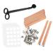100Pcs Wood Wicks for Candles,Natural Wooden Candle Wicks with Candle Wick Trimmer,Smokeless Crackling Wooden Candle Wicks for DIY Candle Making Thickened 5.1 X 0.51inch