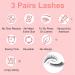 3 Pairs Self-Adhesive Eyelashes Reusable False Eyelashes with Tweezers No Glue Needed Natural Look Like Lash Extensions Waterproof Glueless Eyelashes - Buy Online on GoSupps.com