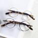 Shop LIGOES Vintage Round Eye Glasses | Anti Blue Light Eyewear for Women & Men | Retro Brown Leopard Metal Frame - Buy Online on GoSupps.com