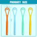 WKRTDY Set of 4 Tongue Cleaners - Gently Remove Bacterial Plaque & Bad Breath | Effective Tongue Brush for Perfect Oral Hygiene - Buy Online on GoSupps.com