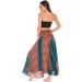 Sanahy Women's Bohemian Print Maxi Skirt - Boho Casual Festival Beach Skirt - Buy Online on GoSupps.com