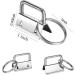 Qovydx 45Pcs 1 Inch Silver Wristlet Key Fob Hardware Set with Split Rings - Ideal for Keychains and Lanyards - Buy Online on GoSupps.com