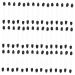 Baluue 100pcs Eye Shadow Stick Eyeshadow Makeup Sticks Eyebrow Brush Applicator Black Emulsion 7.5x0.5cm Black
