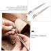 Housoutil 2-Part Tweezers Set - Stainless Steel Household & Laboratory Tools for College Stamp Collecting & Universal Use - Buy Online on GoSupps.com