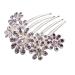 FOMIYES Rhinestone Jewelry Purple Hair Accessories Goody Hair Clips for Women Women's Hair Accessories Womens Barrettes for Hair Rhinestone Barrettes Bridal Hair Clip Wedding Bride Comb