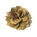 Meilliwish Camellia Flower Hair Clip Brooch Pin (A74)(Mustard Yellow)