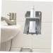 Zerodeko 5-Piece Steel Cup Stand Organizer - Shower-Mounted Toothbrush & Nail-Free Cabinet Holder - Dorm Bathroom Storage Solution (8.3x7.2x5.5cm) - Buy Online on GoSupps.com