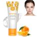 Orange Face Exfoliator Gel Vitamin C Exfoliating Face Scrub Whitening Body Scrub Deep Exfoliating Face Wash Body Scrub Exfoliator Facial Scrub Orange Exfoliating Whitening Gel Scrub Face Body Skin