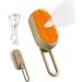 Steamy Cat Brush 3 in1 Cat Steamy Brush No-Clean Steam Cat Brush Multifunctional Cat Steam Brush Cat Grooming Brush Cat And Dog Pet Hair Removal Comb (Coffee)