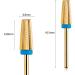 BNG 5-in-1 Carbide Nail Drill Bit - Medium Gold | Fast Acrylic & Hard Gel Removal | 3/32 Tungsten Steel Bits for Electric Nail Drill | Professional Salon Tool - Buy Online on GoSupps.com