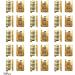 Hao Pro Fold Over Cord End Caps 13x9mm Copper Crimp Clamp - 30pcs Gold Fastener for Leather Ribbon Necklace - Buy Online on GoSupps.com