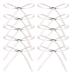 XFYUZR Women Bow Hair Clip Long Tail Ribbon Small Ribbon Clips Ponytail Holder Bow Hair Clips White Pink Children's Claw Clips Girls Headdress 10Pcs
