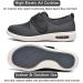 JBTNBX Men's Diabetic Shoes Extra Wide Widths - Adjustable Closure, Lightweight & Supportive Sneakers for Edema, Arthritis & Swollen Feet - Size 10.5 Grey - Buy Online on GoSupps.com