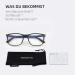 ZENOTTIC Anti-Blue Light Reading Glasses for Men - Rectangular Design UV 400 Protection Black - Includes Glasses Case for PC TV & Gaming - Buy Online on GoSupps.com