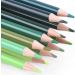 Qianshan 12 Green Oil-Based Pre-Sharpened Colored Pencils Set for Adults - Ideal for Coloring, Drawing, and Sketching - Buy Online on GoSupps.com